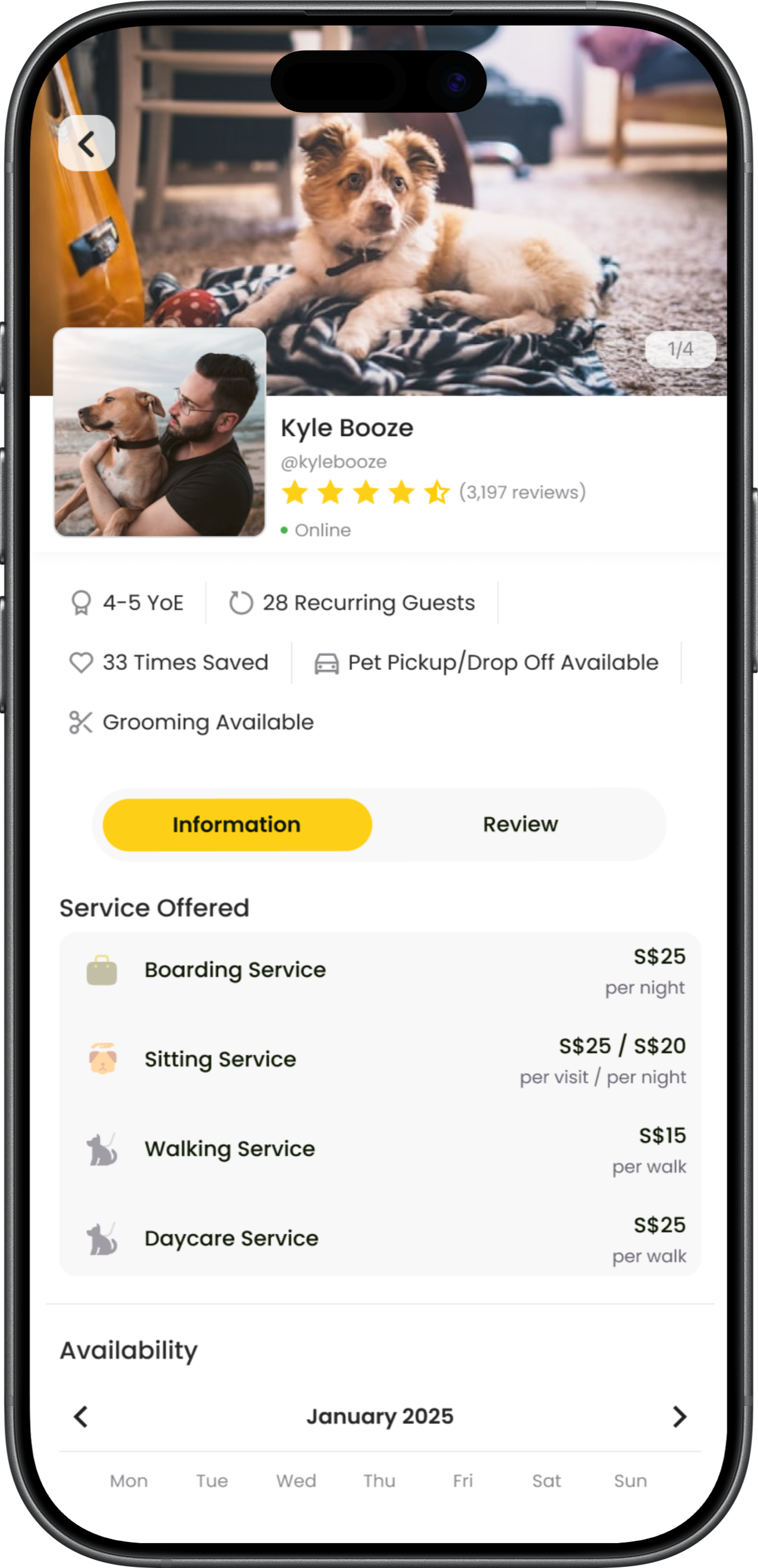 A About Pets App Staging Screen 1